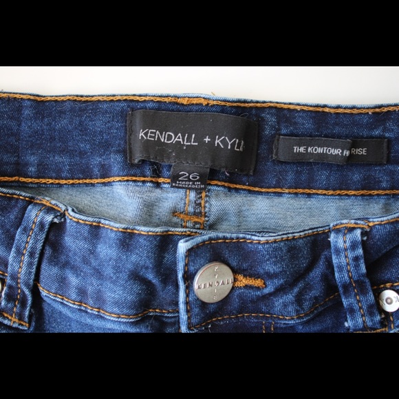 Kendall and Kyle Dark Blue Skinny Jeans - Picture 1 of 3